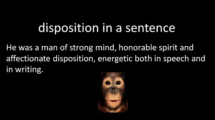 The Word Disposition By Tracy Mathis