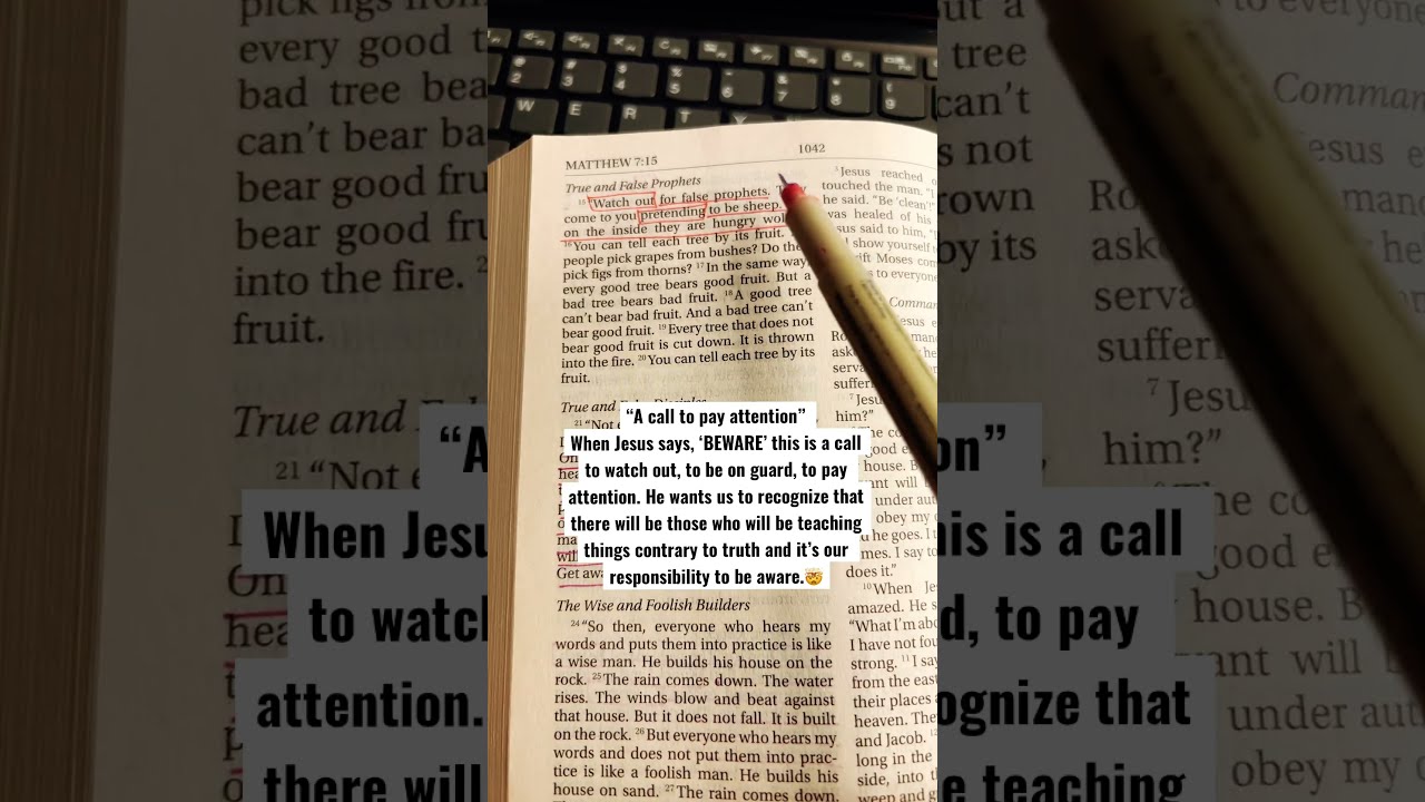 Beware Of False Prophets Matthew 7 15 Hope Scripture Bible Jesus Freedom Faith Shorts