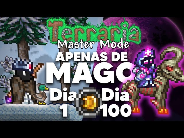 PASSEI 100 DIAS NO TERRARIA APENAS DE STANDS (MASTER MODE) 