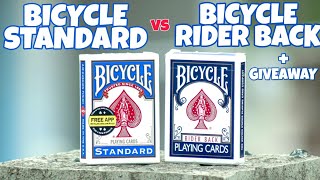 Bicycle RIDER BACK vs Bicycle STANDARD + GIVEAWAY