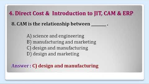 Class - S.Y.B.com (Sem - IV), Sub - Costing - II, Unit 4 :   Direct Cost (MCQs)
