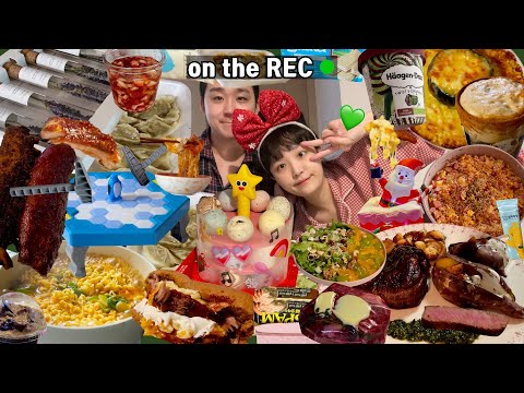 [온더레] 크리스마스 그게뭐죠 먹는건가요 | 하루종일 먹기만 한 크리스마스 VLOG🎄❤️<strong>아이스크림케이크</strong>🍦,라면,등갈비/폭립,단호박콘치즈,안심채끝스테이크,샹그리아 | 먹방브이로그