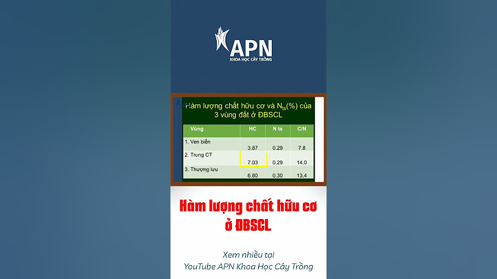 Thang đánh giá hàm lượng chất hữu cơ trong đất