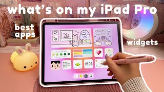 what's on my iPad Pro 2022 🍎 best iPad apps + widgets | productivity apps, note taking & more ✨ screenshot 2