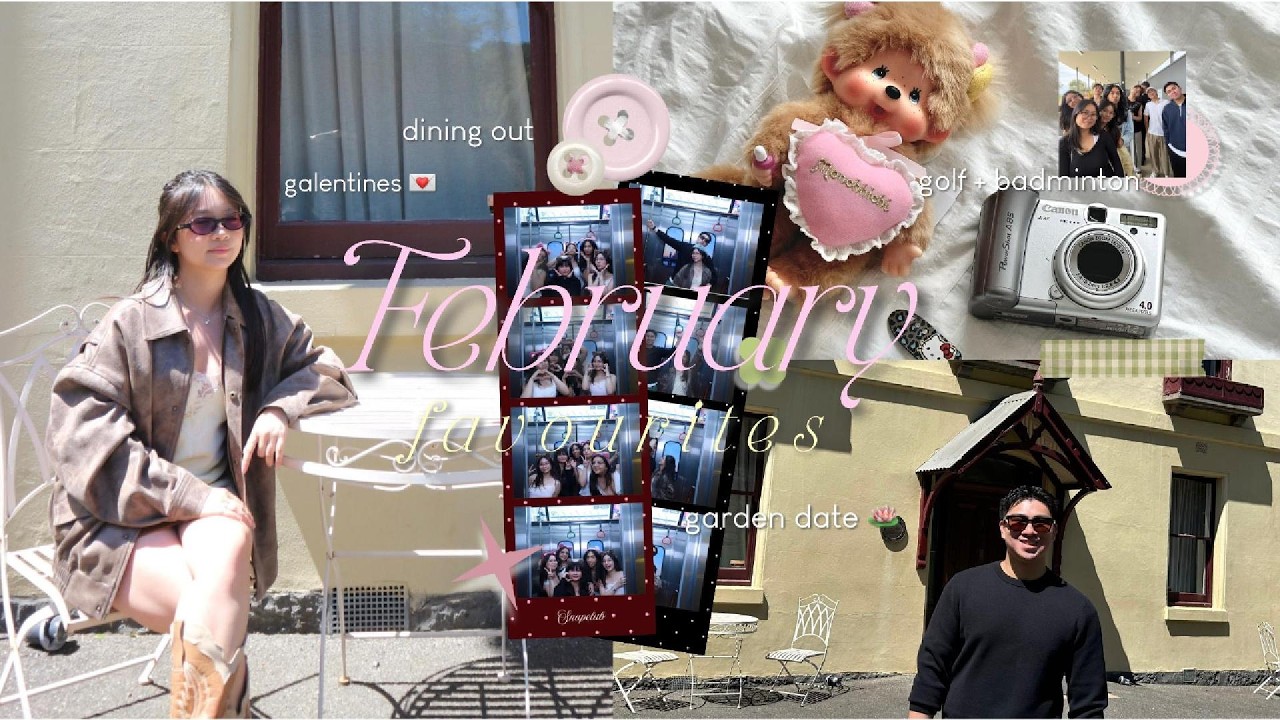 february faves 💌 cafe hops, a garden date, galentines day, anniversary lunch & golf with friends ⋆˚꩜