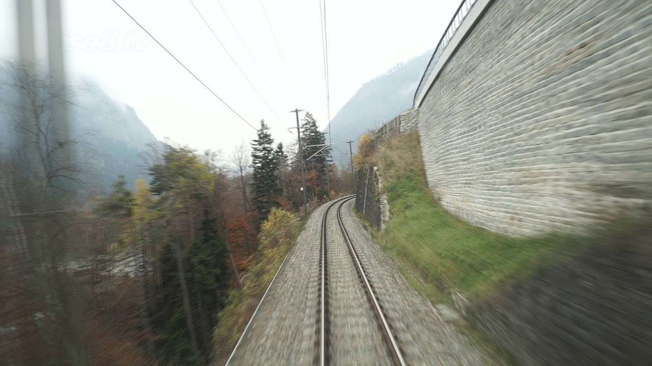 前面展望 　スイス・レーティッシュ鉄道アルブラ線　ベルニナ急行（一部のみ）