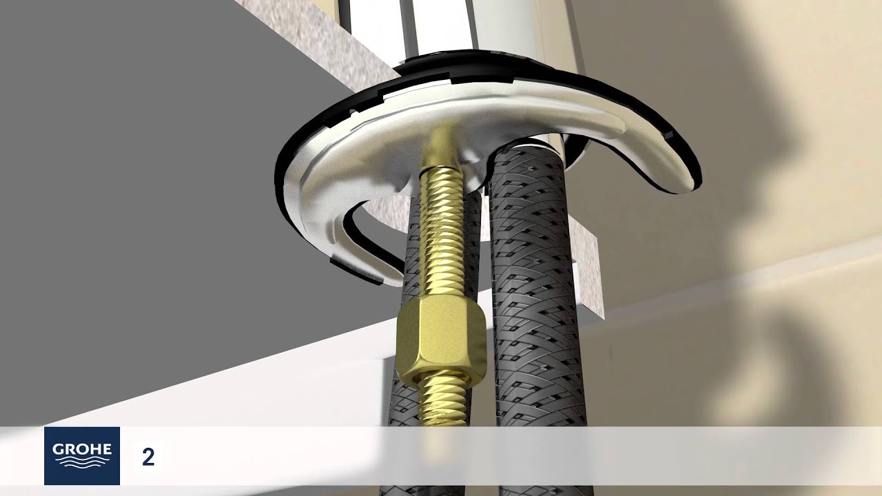 formeel Geestelijk overzien Install a GROHE single-lever basin mixer - YouTube