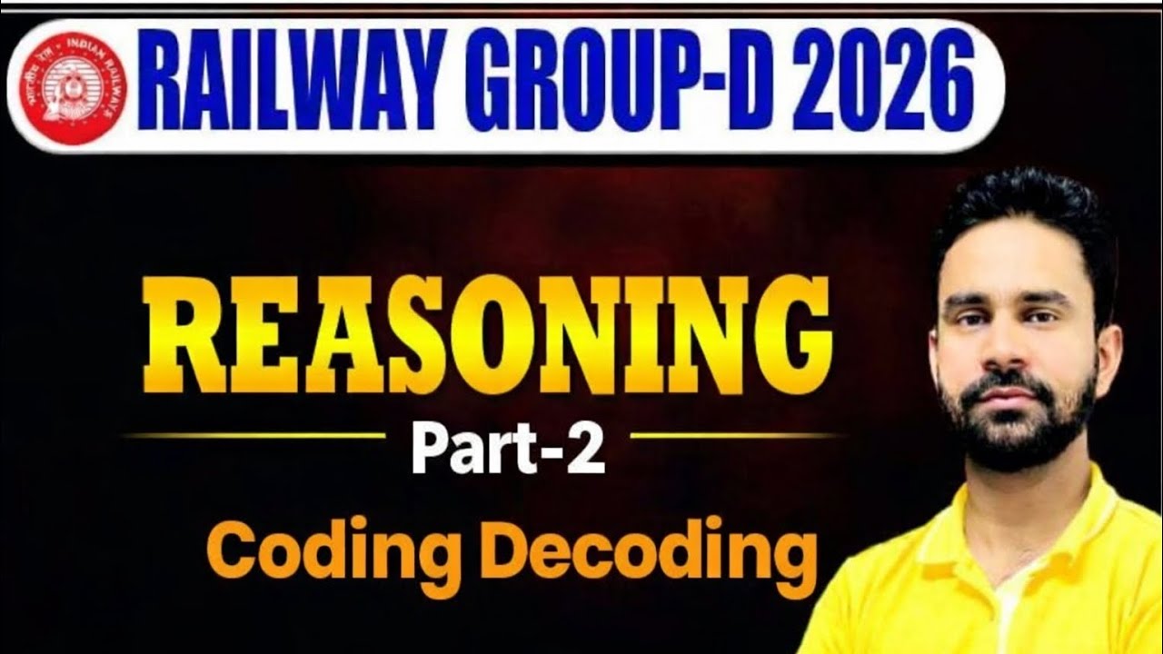 RRB Group D Coding decoding 2 Railway Exams Reasoning Class #RWA  RWA0.2 #railway  
