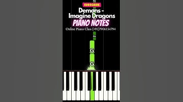 Imagine Dragons - Demons (Easy Piano Tutorial) #shorts #imaginedragons #demons #pianotutorial