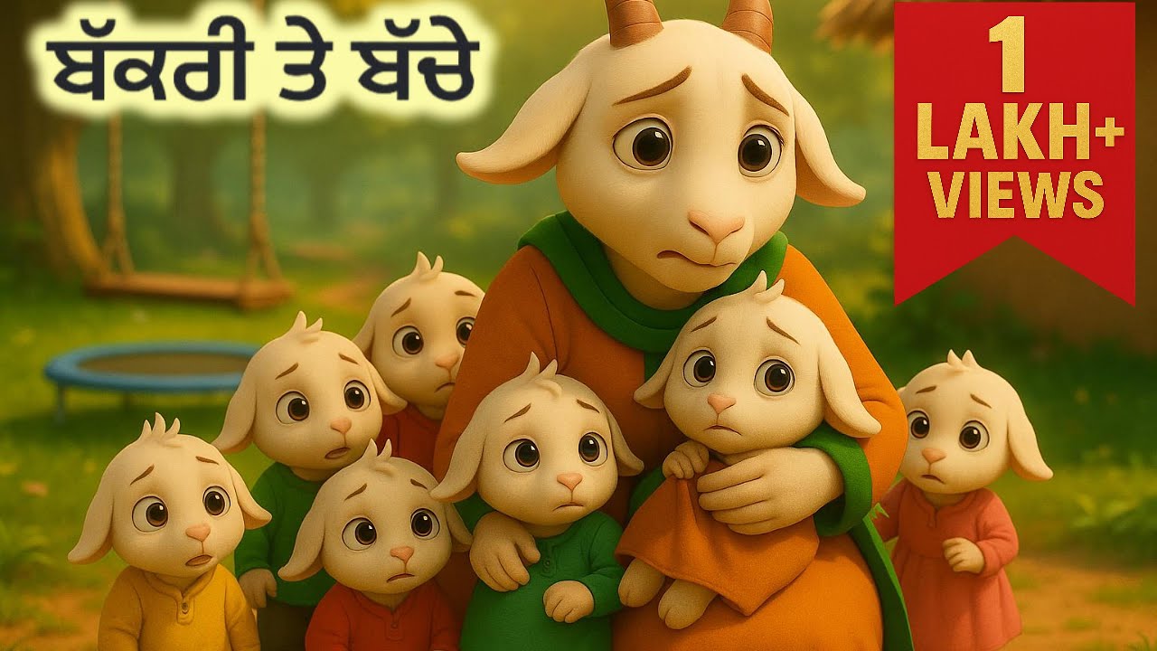 Bakri te Bacche | 3D Animated Punjabi Story| Maa di mamta vs Chalak Baghiar | Emotional Moral Tale