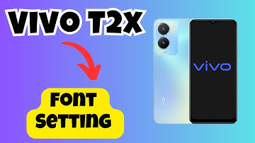 Font Setting VIVO T2X || How to set the fonts style || Font size and style settings