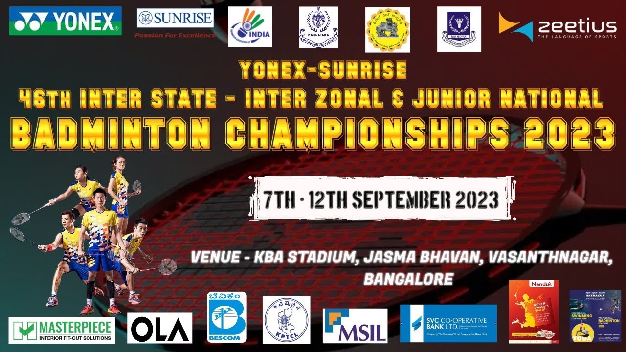 YONEX-SUNRISE 46th INTER STATE - INTER ZONAL and JUNIOR NATIONAL BADMINTON CHAMPIONSHIPS 2023- Court 4