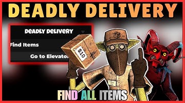 Deadly Delivery 🔊 Script & Gameplay FREE (2025) | Auto Collect Items, Teleport To Elevator