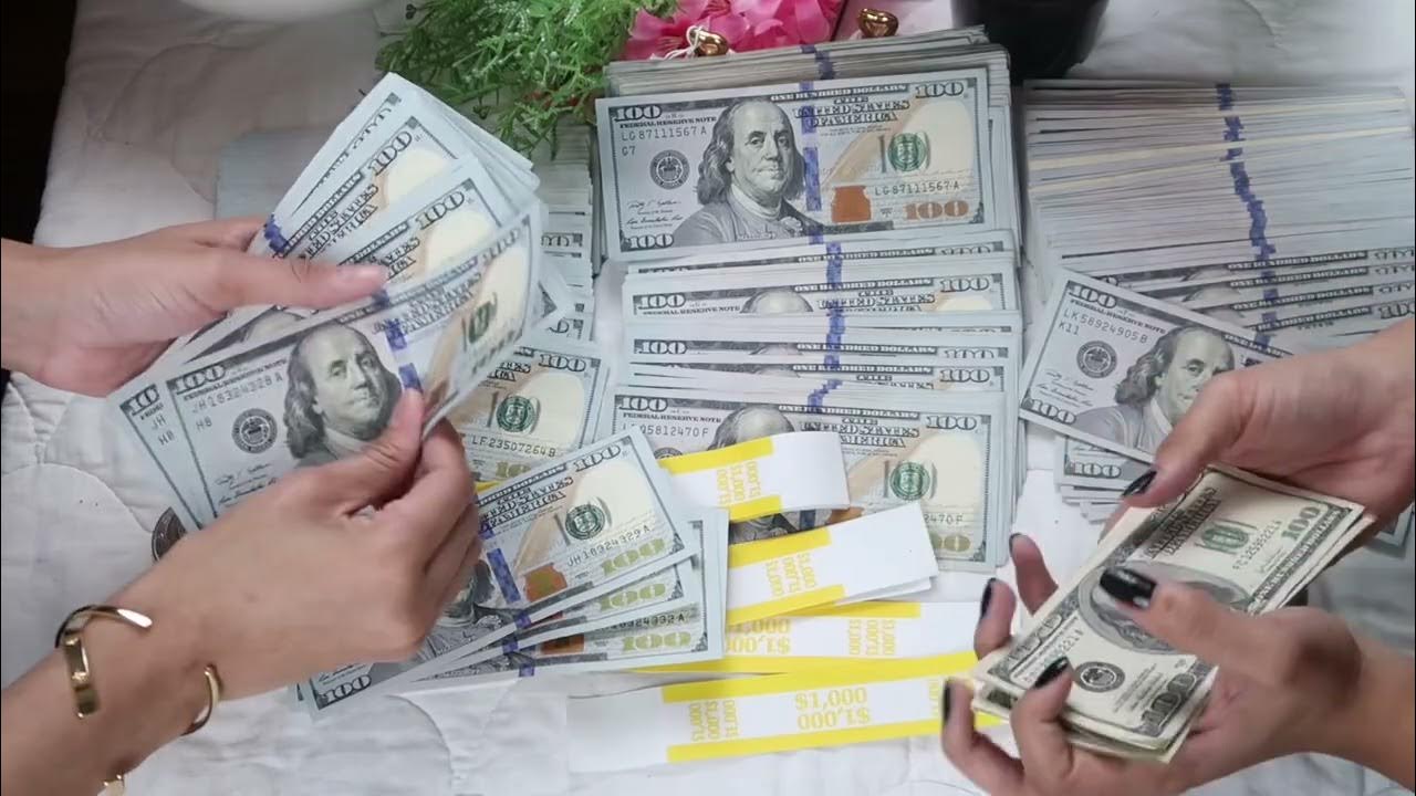 ASMR Money Manifest 2023 20,000+ Cash MoneySortingStrappingMoney