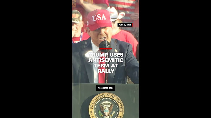 Trump uses antisemitic term at rally