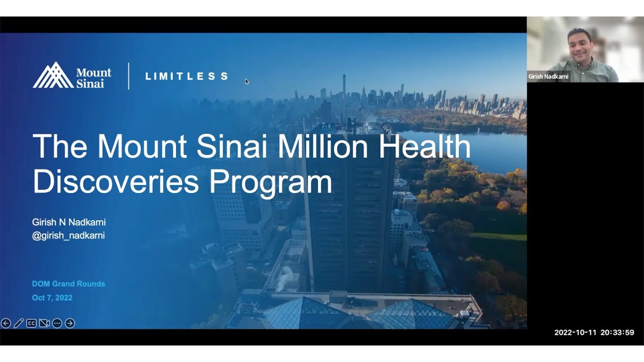 Mount Sinai Million Health Discoveries Program