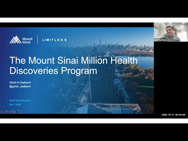 The Mount Sinai Million Health Discoveries Program