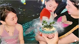 ĐI BIỂN BẮT CÁ BẮT ĐƯỢC 1 HÒN ĐẢO TRÊN TAY! CHIPPY CHI PY VIBO LAY TV JI BUN