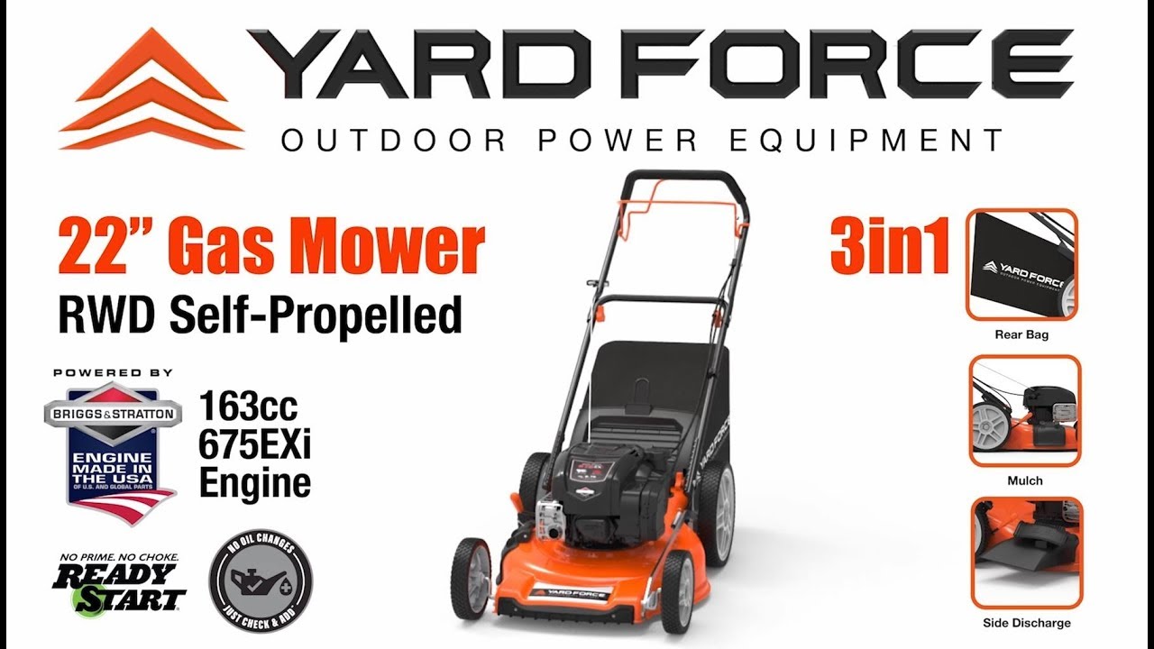 Yard Force YF1518-3N1 18 in. 15 Amp Corded Electric 3-in-1 Walk-Behind Lawn Mower with Vertical Storage