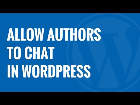 How to Allow Authors to Chat in WordPress