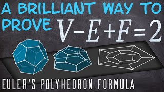 A BRILLIANT Way to Prove V-E+F=2 | Euler's Polyhedron Formula