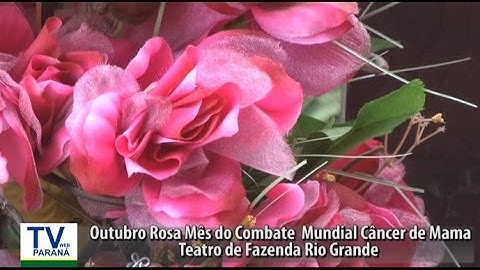 Outubro Rosa Mês Mundial do Combate  Câncer de Mama em FRG
