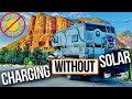Charge Your RV WITHOUT Solar or a Generator // Alternator Charging // Off-Grid Power