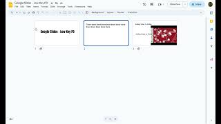 Low Key PD: Google Slides - View - Grid View Google Slides Grid View