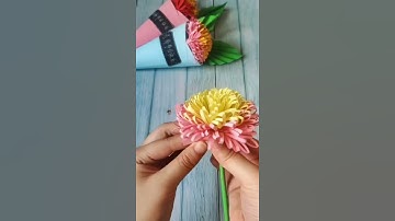 Cách làm hoa cúc bằng giấy đơn giản