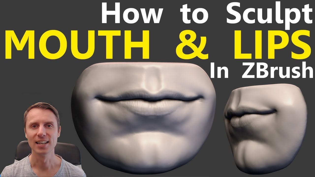 how to make mouth in zbrush