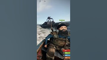 Rust - Rolled hard by drive-by RHIB #Shorts #Rust