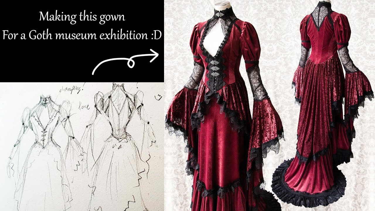 I made this gothic novel inspired gown for a goth museum exbihition, Somnia Romantica