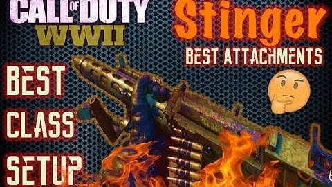 Best STINGER Class Setup (BEST ATTACHMENTS) | Call of Duty WW2