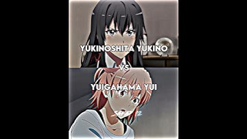 Yukino vs Yui | Oregairu Ova #anime #animeedit #shorts #viral