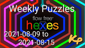 Flow Free Hexes - Weekly Puzzles - Extreme Hextangle - 2021-08-09 to 15 - August 9th to 15th 2021