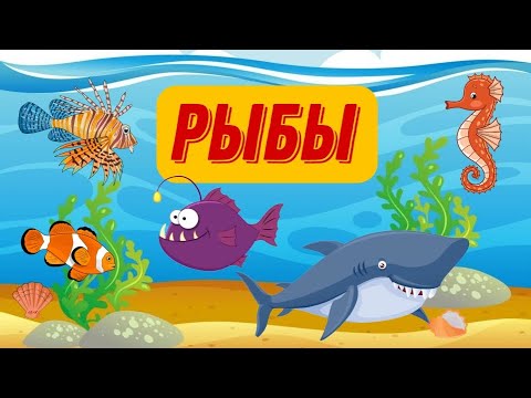 РЫБЫ ДЛЯ ДЕТЕЙ | Речные рыбы. Морские рыбы. Аквариумные рыбы | Детям про рыб