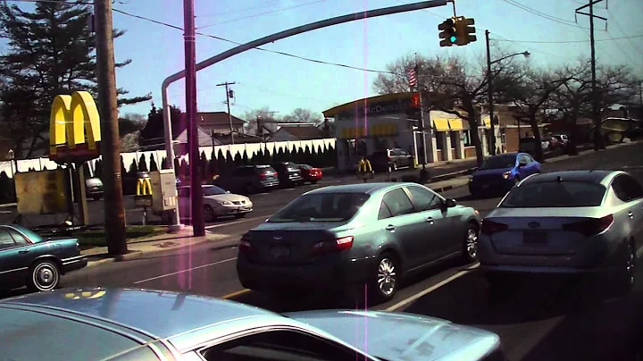 NICE: Riding inside of the Orion 05.501 CNG #1636 N25 via New Hyde Park Road via Franklin Avenue!