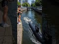 Massive RC Submarine Sailing Through the City