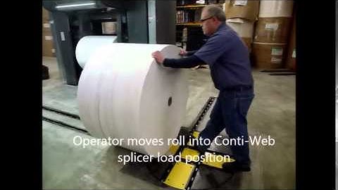 V-22 SMC EZ Roll track installed on Conti Web Splicer