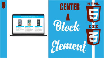 center block element on a page using HTML and CSS