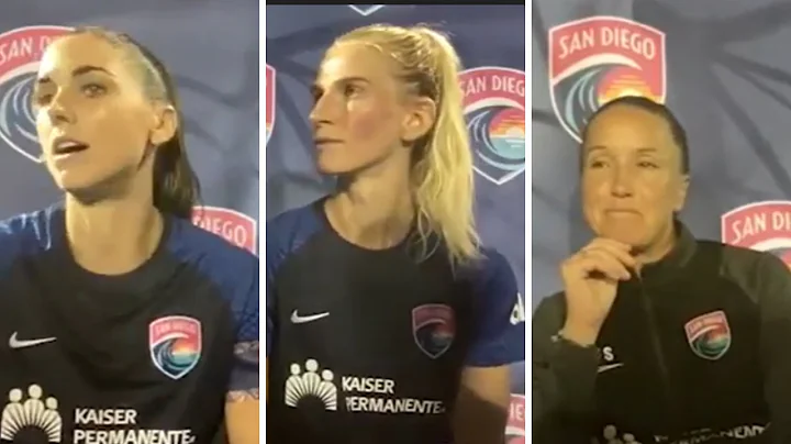 Casey Stoney, Alex Morgan, and Sofia Jakobsson REA...