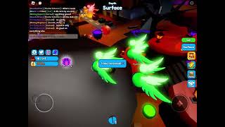 Roblox mining simulator 2 using demon treat on my mystical potion