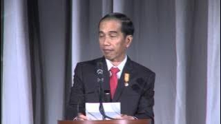 Oct. 26, 2015 - President Jokowi Delivers Speech at Gala Hosted by USINDO, US Chamber, and USABC