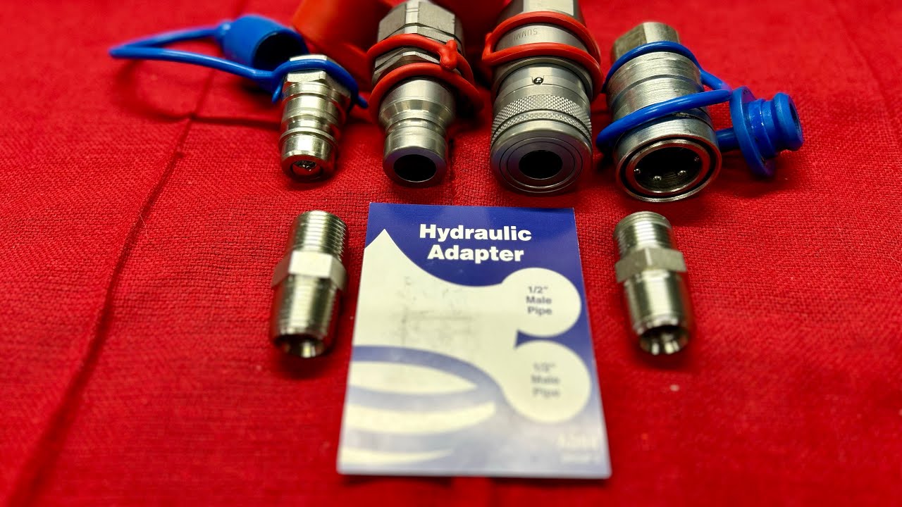 Homemade hydraulic coupler adapters - YouTube