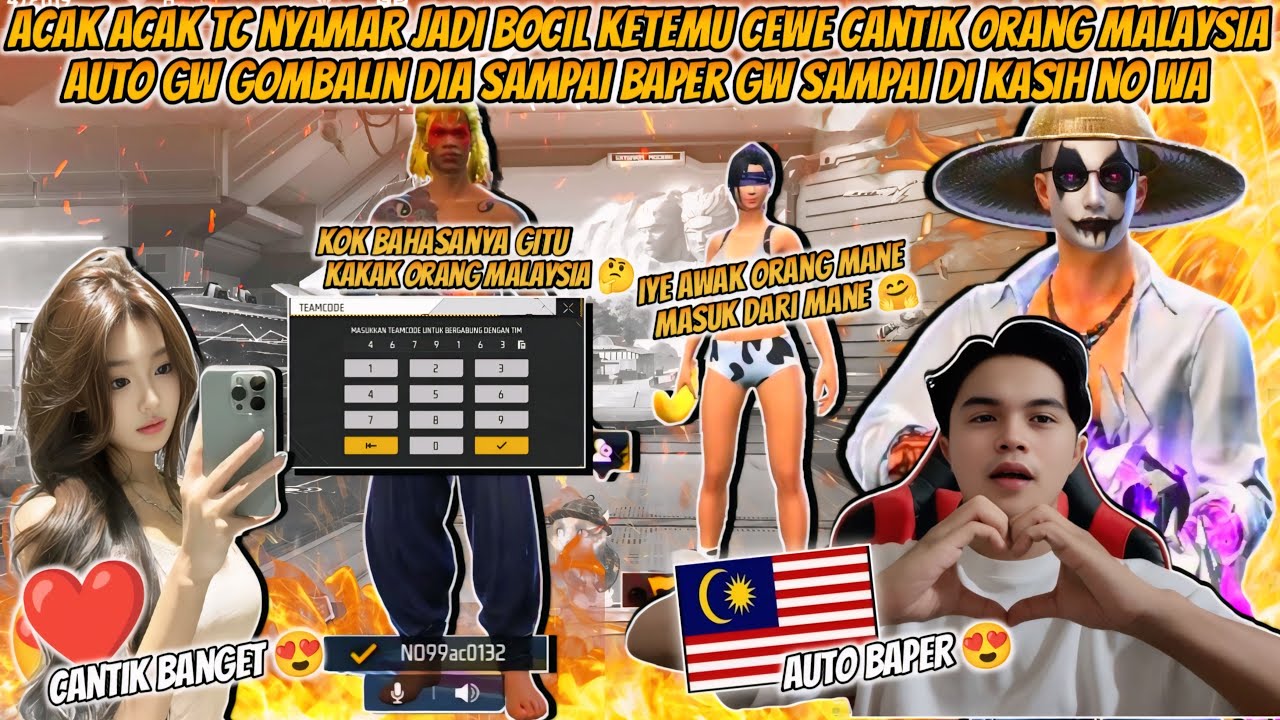 ACAK-ACAK TC NYAMAR JADI BOCIL KETEMU CEWE CANTIK ORANG MALAYSIA AUTO GOMBALIN DIA SAMPAI BAPER !!