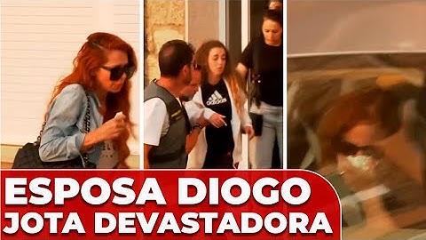 A IMAGEM DEVASTADORA DA ESPOSA DE DIOGO JOTA SAINDO DO VELÓRIO