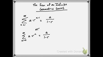 1-Minute Math: Sum of an Infinite Geometric Series