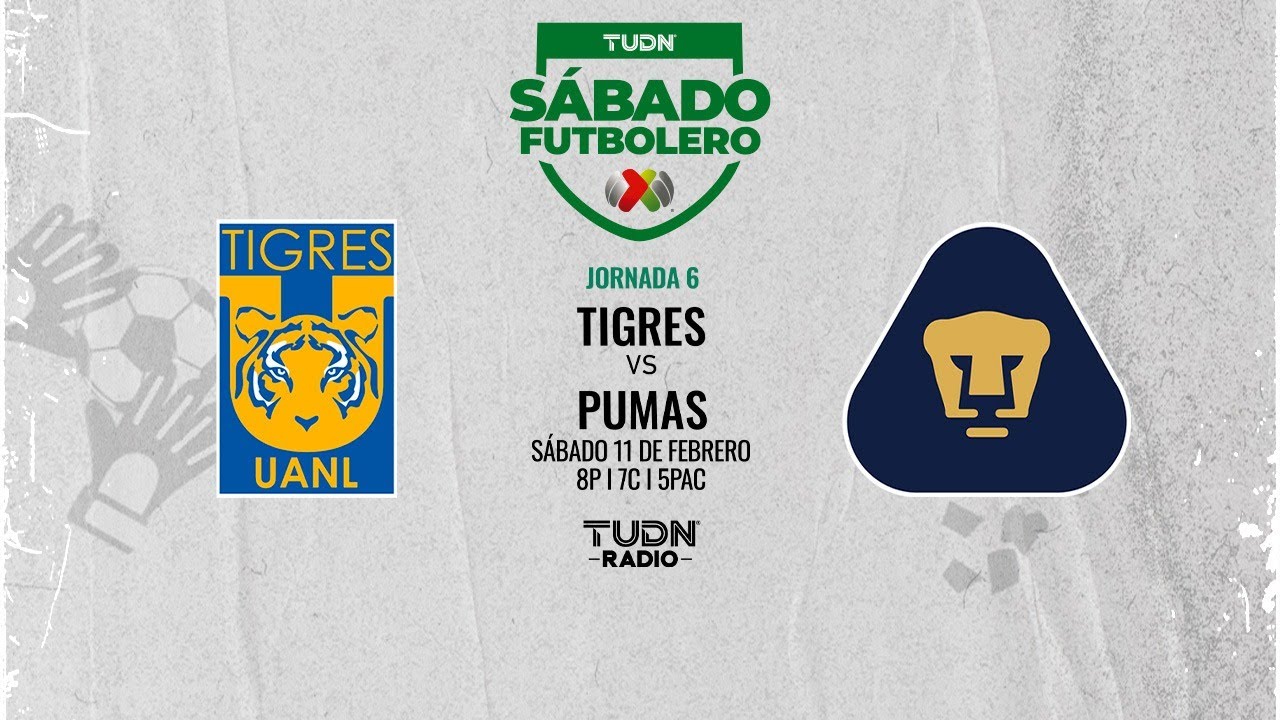 🔴 EN VIVO: TIGRES VS PUMAS | JORNADA 6 LIGA MX CL23 - TUDN RADIO - YouTube
