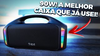 ESSA CAIXA DE SOM É INSANA! 90W RMS, ALTO NÍVEL DE QUALIDADE, TEM APP E MAIS - Tribit Stormbox Blast