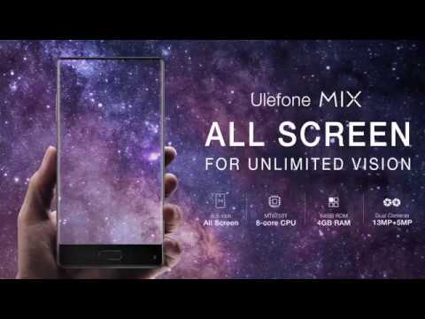 All Screen Ulefone MIX - 8-Core, 4GB +64GB, Sony Dual Cameras 13MP+5MP, Front Touch ID